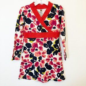 Tea Collection Water Blossom Wrap Dress Size 5